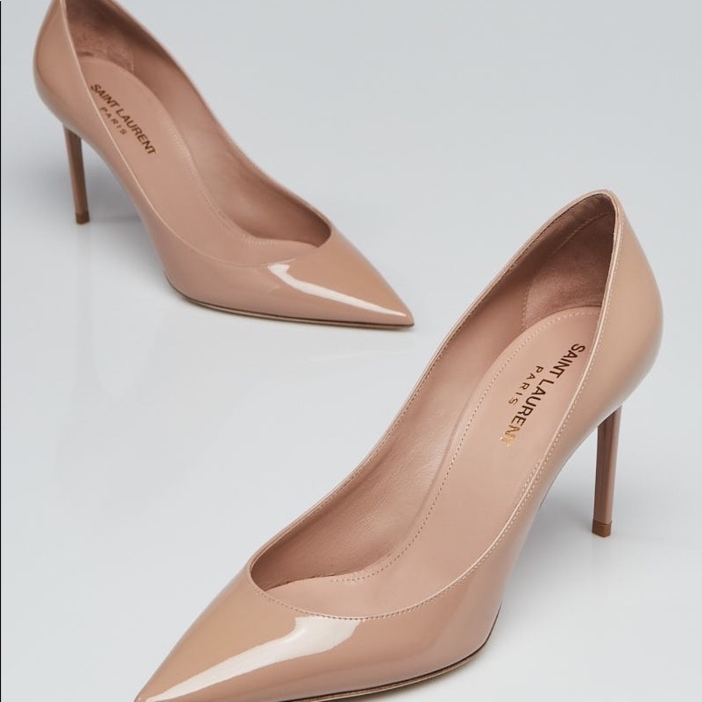 Saint Laurent Zoe Patent Leather Heels